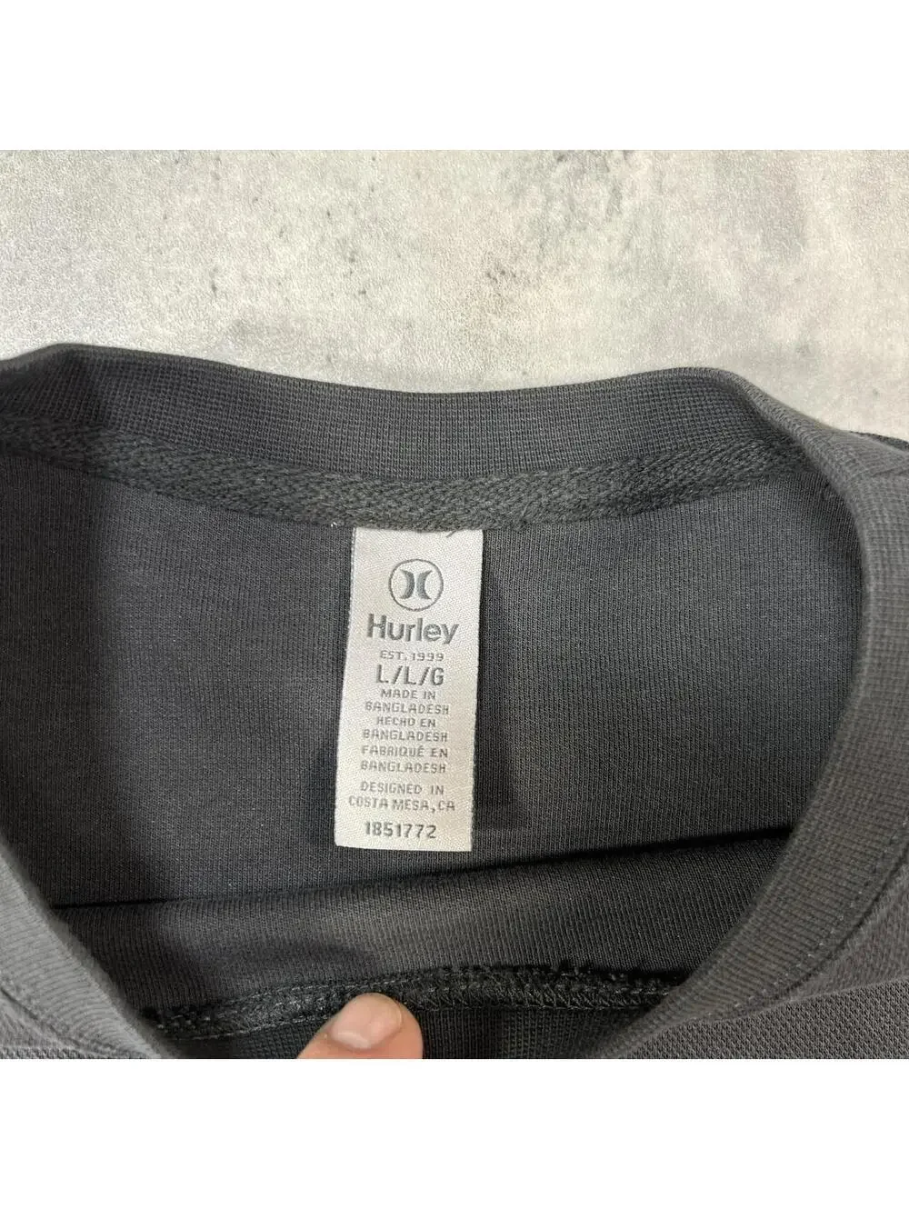 Y2K Gray Hurley Grunge Knit Sweater